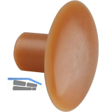 Verbindungsschraube-Abdeckkappe, 12 mm Buche