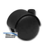 Doppel-Lenkrolle Kunststoff-Rad schwarz 50 mm 50 kg Feststeller