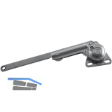 LAMP� Hochstellst�tze NSDX 35, RECHTS, �ffnungswinkel 80�-90�-100�,FE vernickelt