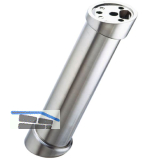 Barkonsole 50 x 200 mm schr�g Stahl verchromt poliert