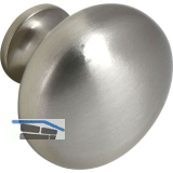 Knopf Pallas � 32 mm, Tiefe 27 mm, Zinkdruckguss vernickelt matt