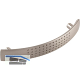 Griff Pharis LA 96 mm, Breite 124 mm, ZN Edelstahl Effekt