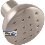 Knopf Pharis � 28 mm, Tiefe 24 mm, ZN Edelstahl Effekt