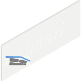 BLUM TANDEMBOX antaro Abdeckkappe Logo "blum", Kunststoff Seidenwei�