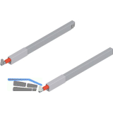 BLUM TANDEMBOX antaro L�ngsreling Set, NL 350, grau RAL 9006