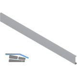 BLUM TANDEMBOX antaro Vorderst�ck ohne Nut, L�nge 1036 mm, grau RAL9006