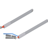 BLUM TANDEMBOX antaro L�ngsreling Set, NL 400, grau RAL 9006