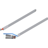 BLUM TANDEMBOX antaro L�ngsreling Set, NL 550, grau RAL 9006