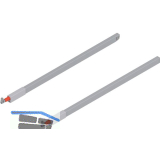 BLUM TANDEMBOX antaro L�ngsreling Set, NL 600, grau RAL 9006