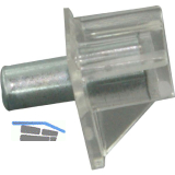 Steckbodentr�ger Safety, Bohr � 3 mm, Kunststoff glasklar, VPE 100 ST