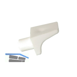 Steckbodentr�ger Winkel 2, Bohr � 6 mm, Kunststoff wei�