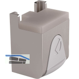 Glasbodentr�ger KUBIC zum Anschrauben, Glas 4-8 mm, Zamak vernickelt