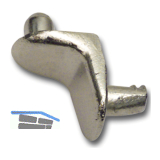 Steckbodentr�ger FIX 2, Fixierzapfen, Bohr � 5 mm, Zink vernickelt, VPE 100 ST