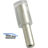 Glasbodentr�ger Claudia zum Stecken, Bohr � 3 mm, Stahl vernickelt