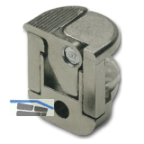 EFFEGI BREVETTI Glasbodentr�ger Alfa Glass Lock Stop zum Anschrauben, vernickelt