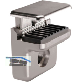 Glasbodentr�ger Pull zum Anschrauben, Glas 5-8 mm, Stahl vernickelt,VPE 100 ST