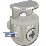 Glasbodentr�ger Peki zum Stecken, Bohr � 3 mm, Zamak vernickelt VPE 100 ST