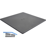 SIMAUSROM Bodenplatte Amila 450 x 450 mm Edelstahl geb�rstet