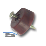 Bodentr�ger FLAT zum Einschlagen, � 15 mm, Kunststoff braun