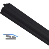 LED-Profil zu Griffmulde Aktor L-Profil, 5000mm, Aluminium schwarz matt eloxiert