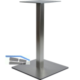 SIMAUSROM Tischgestell Set Amila Edelstahl geb�rstet