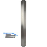 SIMAUSROM Tischs�ule Amila 60 x 60 x 395 mm Edelstahl geb�rstet