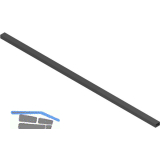 BLUM SPACE STEP Querprofil, KB 1200 mm, Aluminium oriongrau matt