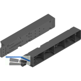 BLUM SPACE STEP Distanzleiste, Kunststoff grau