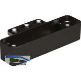 Bremsklappenhalter KIARO Alurahmen-Adapter, vernickelt schwarz