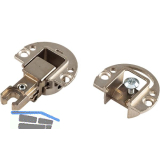 KIMANA SKIN Klappenband, 3-teilig, Zamak vernickelt