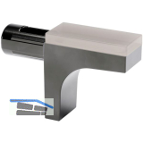 Glasbodentr�ger K-LINE steckbar 5 mm Zamak vernickelt schwarz