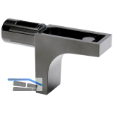 Steckbodentr�ger K-LINE 1 Zapfen 5 mm Zamak vernickelt schwarz