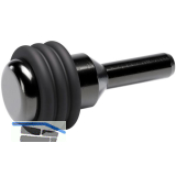 Glasbodentr�ger Petra zum Stecken, Bohr � 3 mm, Stahl vernickelt schwarz