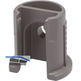 Einbohrteil Maori, Tablarst�rke 19 mm, Bohr � 11/14 mm, Kunststoff grau