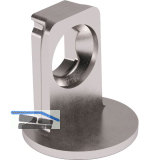 Tablar-Bodentr�ger Maori, Anschrauben, Tablarst�rke 19, Bohr � 3 mm, Zamak vern.