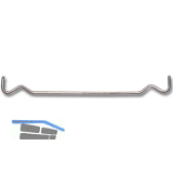 Schwedentr�ger, L�nge 200 mm, Lochabstand 197 mm, Stahl verzinkt