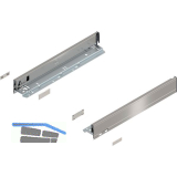 BLUM LEGRABOX pure Zarge H�he N, NL 450, INOX (Anti-Fingerprint)