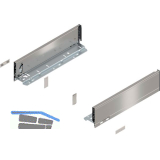 BLUM LEGRABOX pure Zarge H�he M, NL 350, INOX (Anti-Fingerprint)