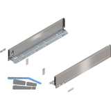 BLUM LEGRABOX pure Zarge H�he M, NL 500, INOX (Anti-Fingerprint)