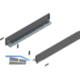 BLUM LEGRABOX pure Zarge H�he M, NL 600, Oriongrau-matt