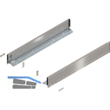 BLUM LEGRABOX pure Zarge H�he M, NL 650, INOX (Anti-Fingerprint)