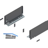 BLUM LEGRABOX pure Zarge H�he K, NL 300, Oriongrau-matt