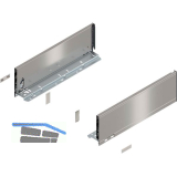 BLUM LEGRABOX pure Zarge H�he K, NL 400, INOX (Anti-Fingerprint)