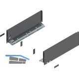 BLUM LEGRABOX pure Zarge H�he K, NL 400, Oriongrau-matt