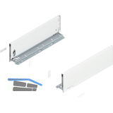 BLUM LEGRABOX pure Zarge H�he K, NL 400, Seidenwei�-matt