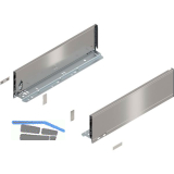 BLUM LEGRABOX pure Zarge H�he K, NL 450, INOX (Anti-Fingerprint)