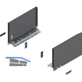 BLUM LEGRABOX pure Zarge H�he C, NL 270, Oriongrau-matt