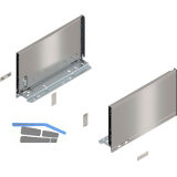 BLUM LEGRABOX pure Zarge H�he C, NL 300, INOX (Anti-Fingerprint)