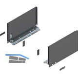 BLUM LEGRABOX pure Zarge H�he C, NL 300, Oriongrau-matt