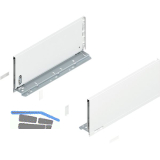 BLUM LEGRABOX pure Zarge H�he C, NL 400, Seidenwei�-matt